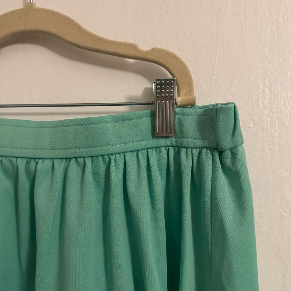 Vintage Icy Pastel Seafoam 70s Elevated Basic Minimalist‎ Aqua Mint Green Glam - Picture 2 of 8